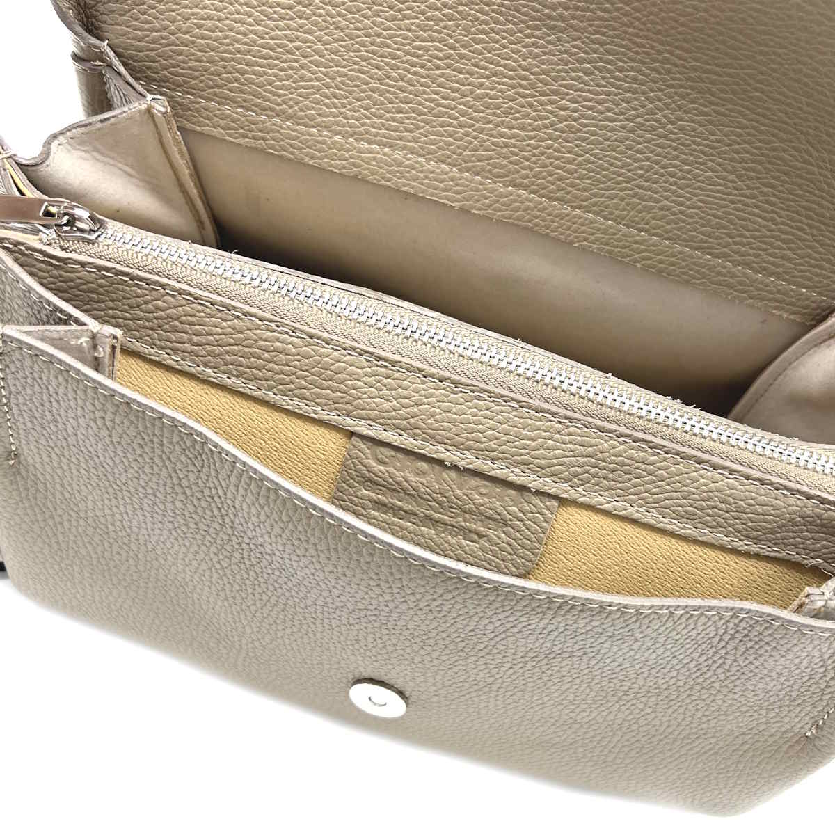 Genuine leather shoulder bag, Made in Italy, art. 112485GV