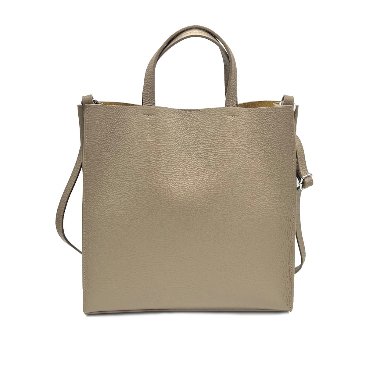 Genuine leather shoulder bag, Made in Italy, Big size, art. 112567