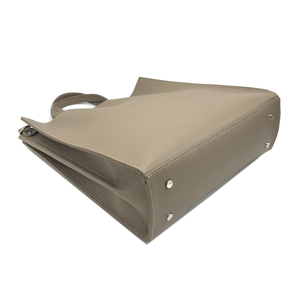 Genuine leather shoulder bag, Made in Italy, Big size, art. 112567