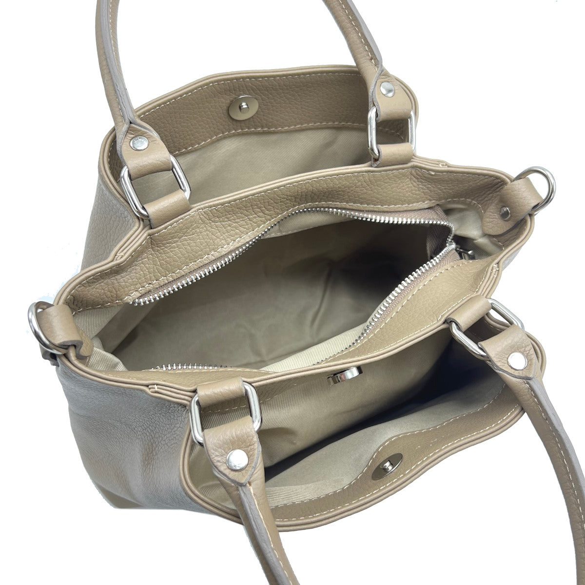 Genuine leather shoulder bag, Made in Italy, art. 112565