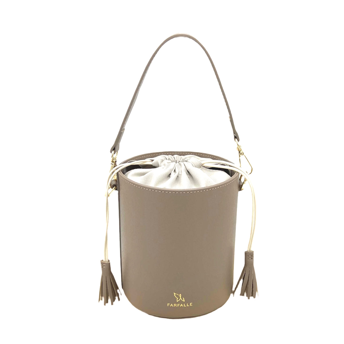 Genuine leather bucket bag, Made in Italy, art. 112613