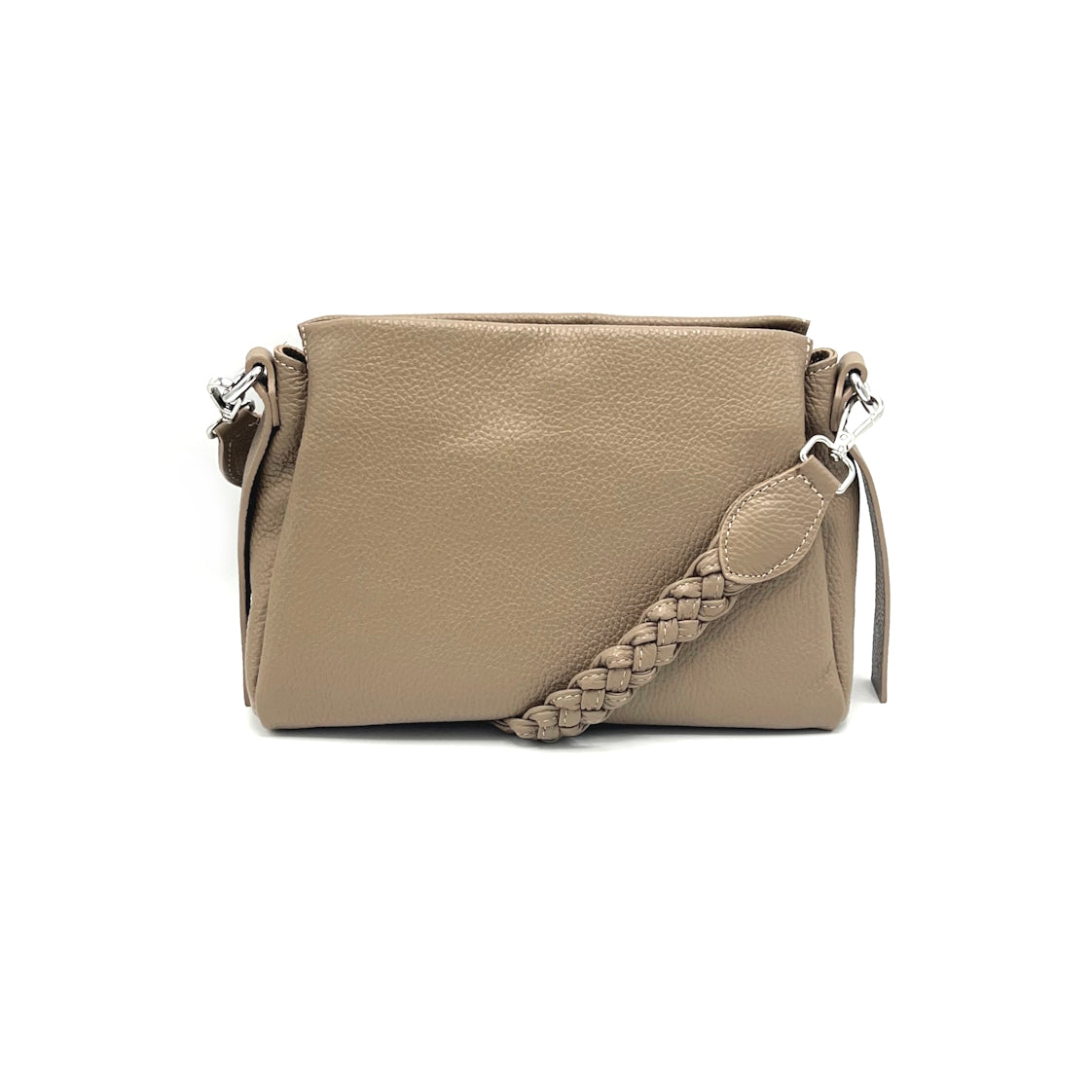 Genuine leather shoulder bag, Made in Italy, art. 112621