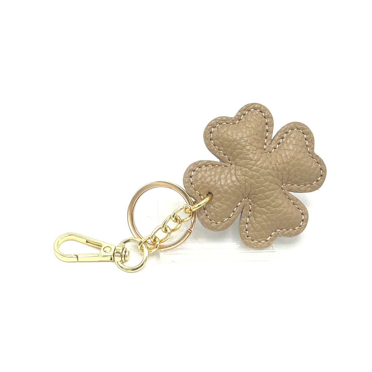 Genuine leather key chain, Lucky leaf, art. PO04