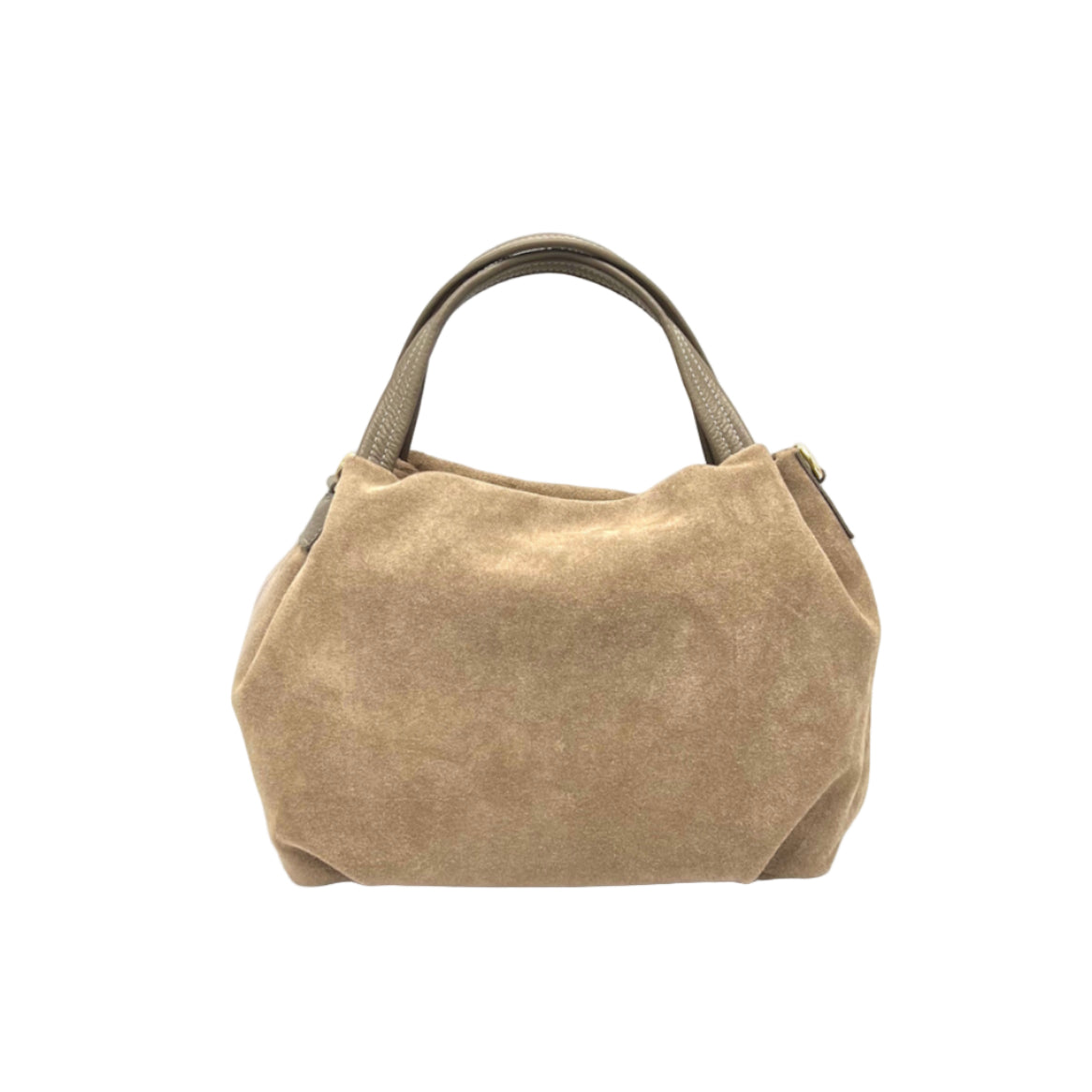 Suede leather handbag with crossbody strap, Made in Italy, art. 112656