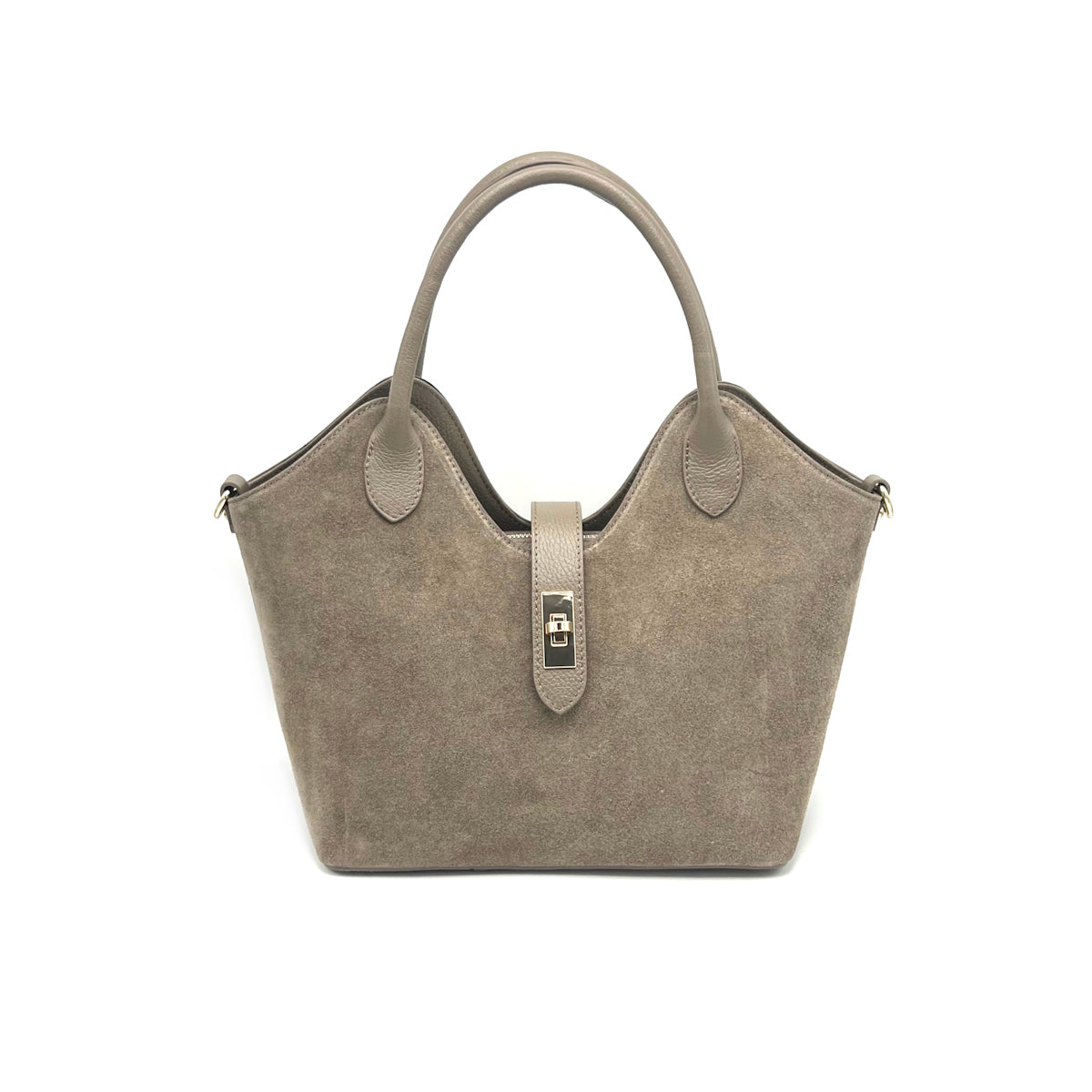 Suede leather tote bag, Made in Italy, art. 112620