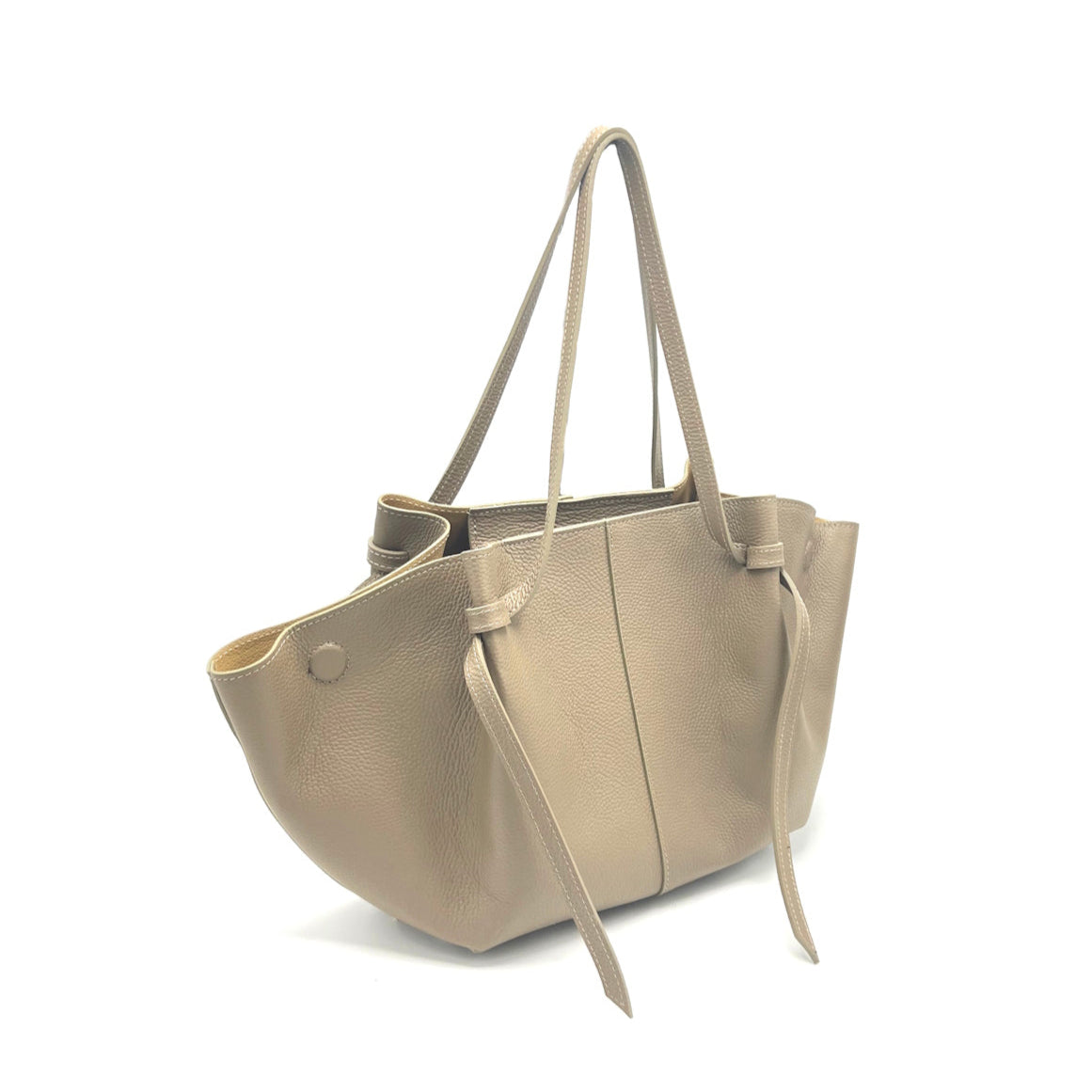 Genuine leather shopping bag, Made in Italy, art. 112615