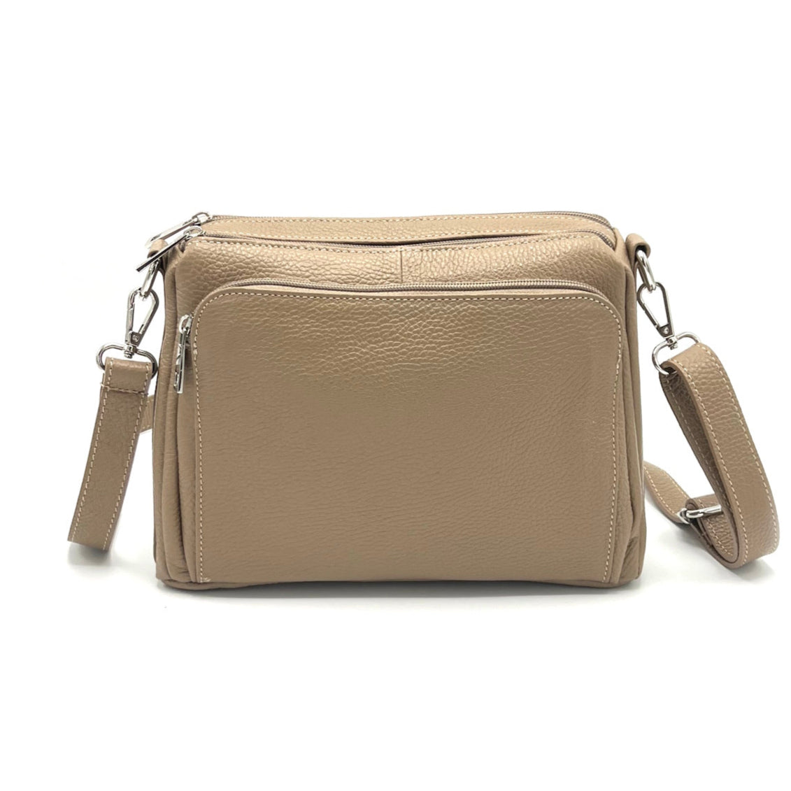 Genuine leather shoulder bag, Made in Italy, art. 112650