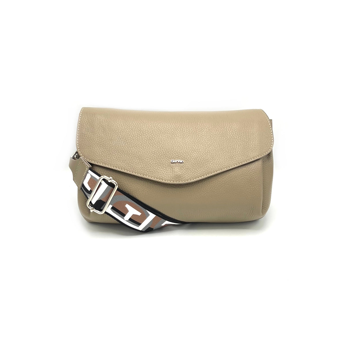 Genuine leather shoulder bag, Made in Italy, art. 112485GV