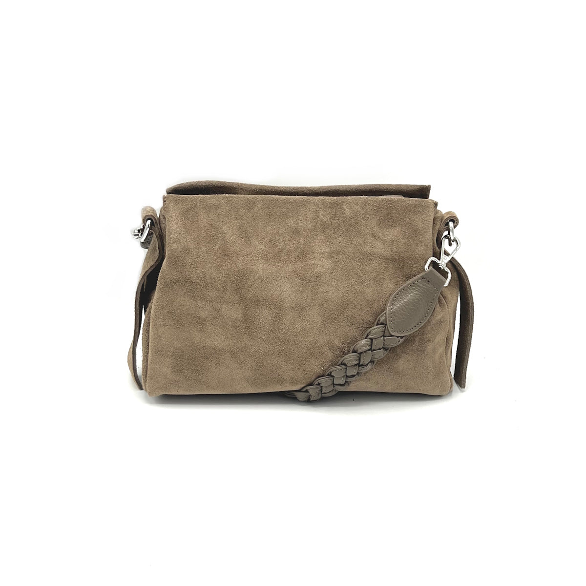 Suede leather shoulder bag, Made in Italy, art. 112622