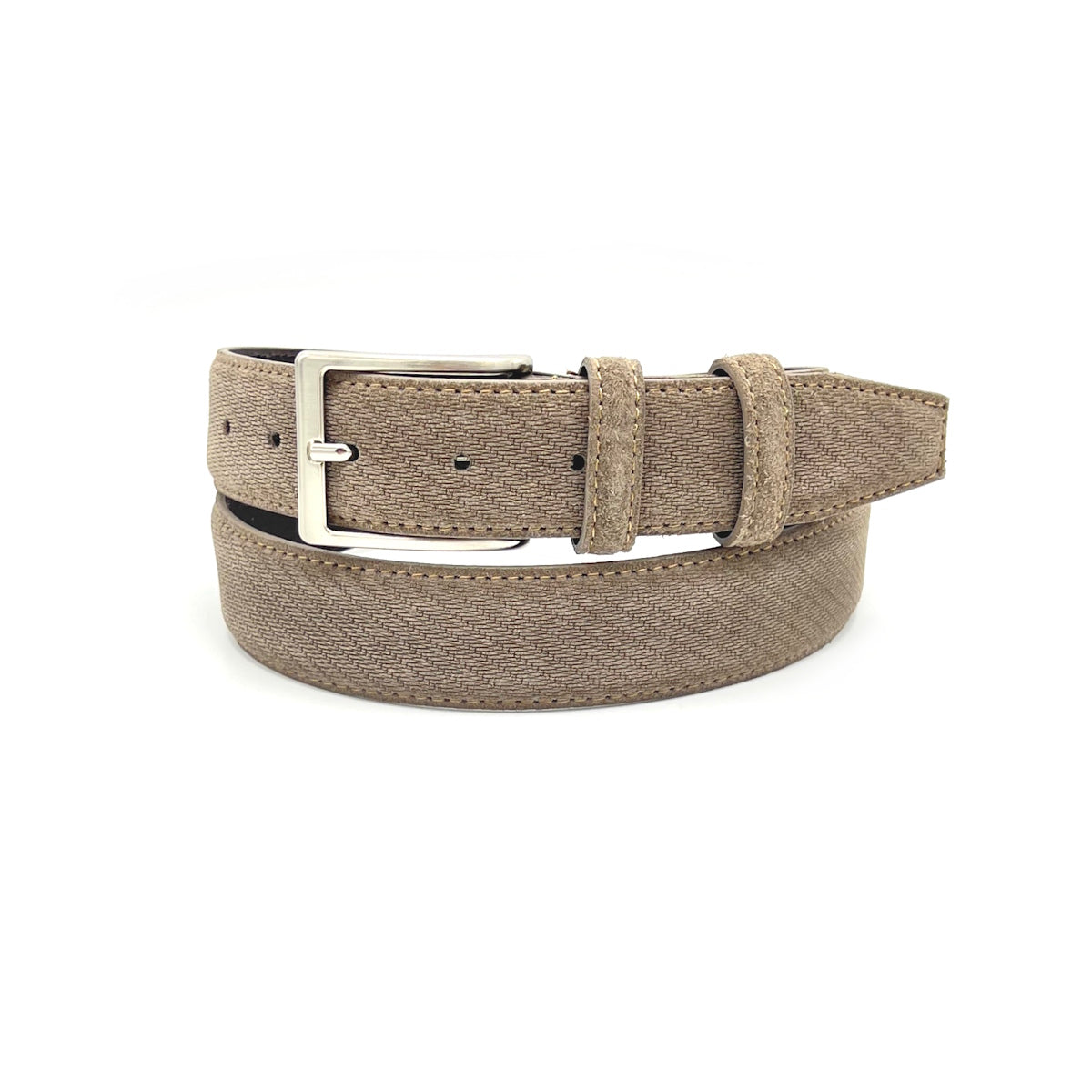 Embossed suede belts for men, Made in Italy, Suie Valentini, art. 314/35