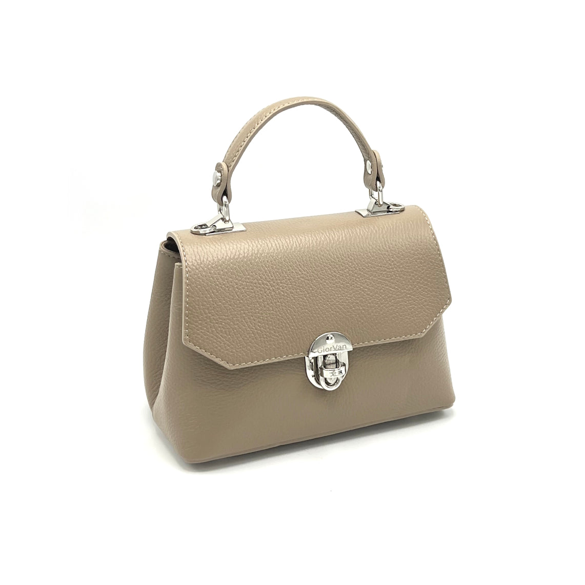 Genuine leather shoulder bag, Made in Italy, art. 112432GV