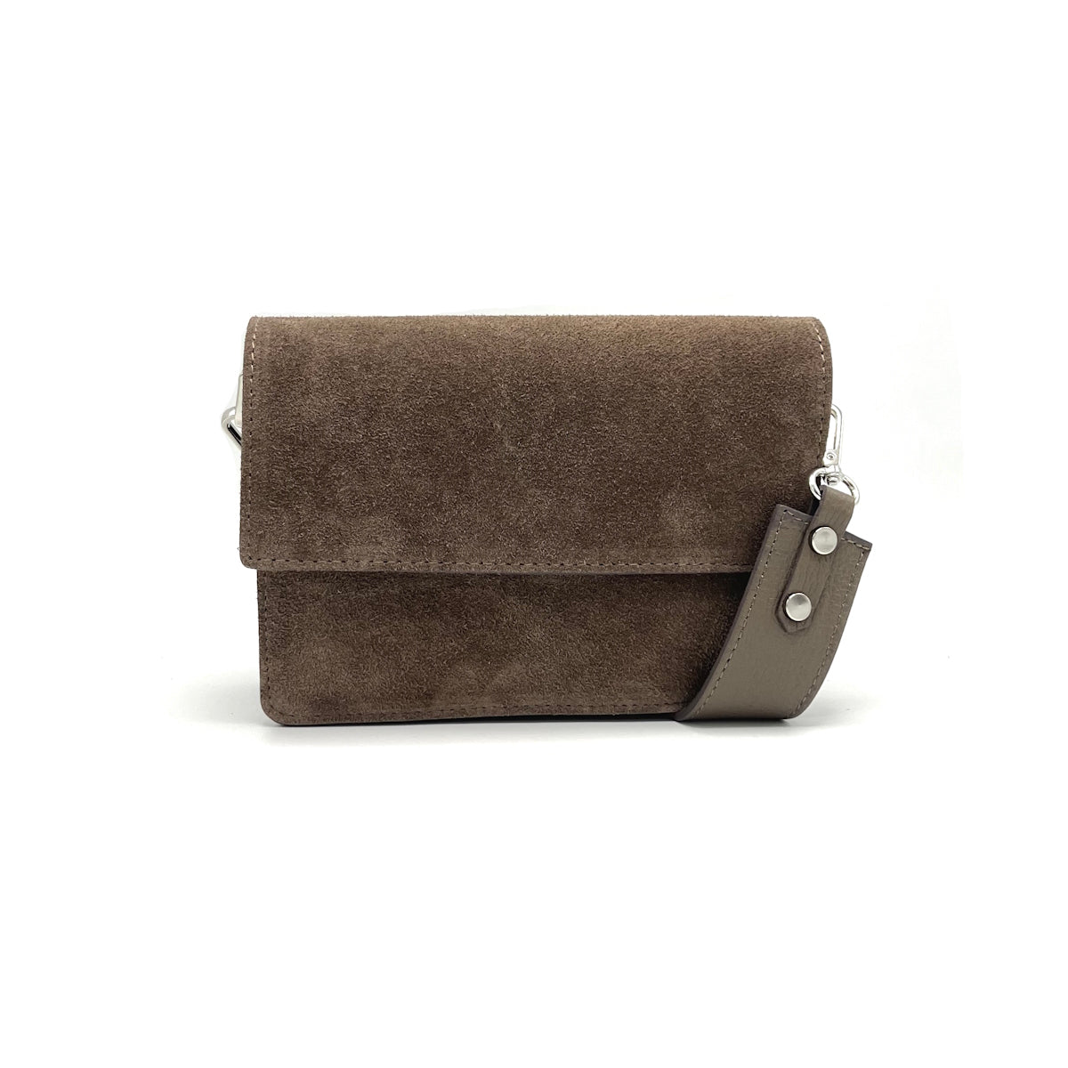 Suede leather shoulder bag, Made in Italy, art. 112640