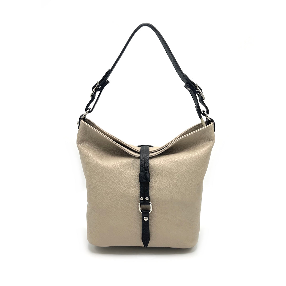 Genuine leather shoulder bag, Made in Italy, art. 112596