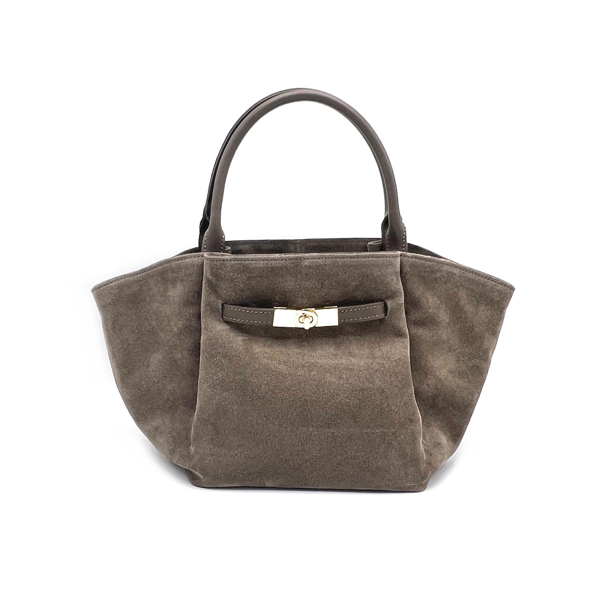 Suede leather handbag with strap, Made in Italy, art. 112645