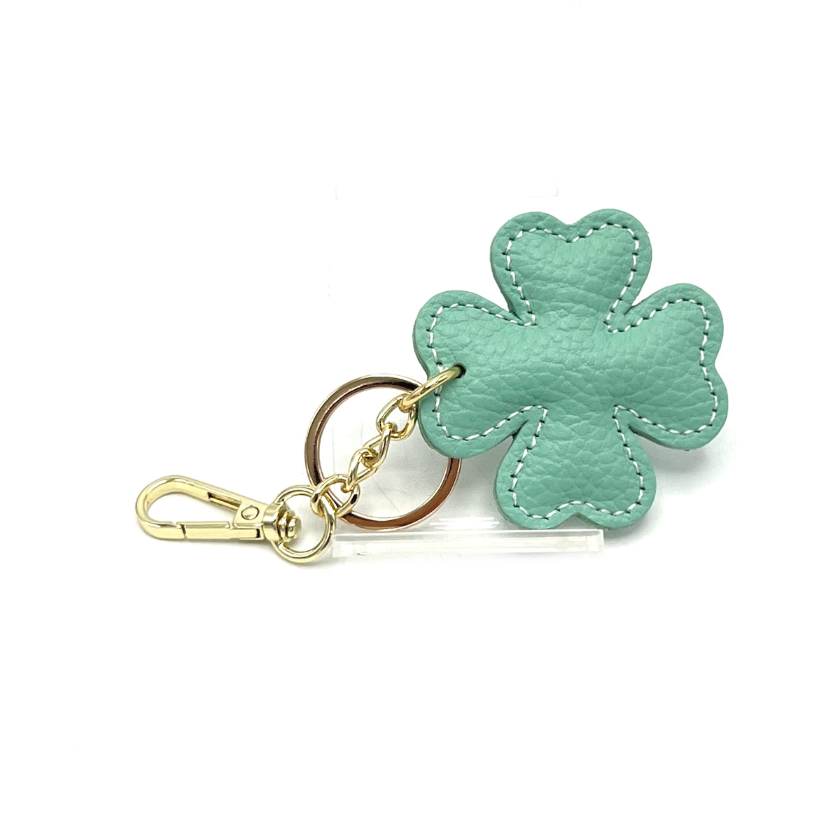 Genuine leather key chain, Lucky leaf, art. PO04