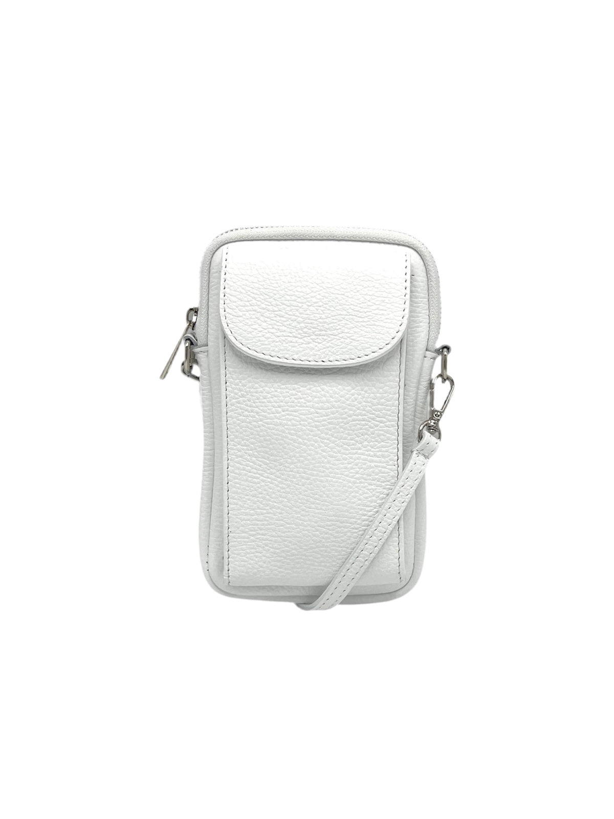 Women's Genuine Leather Crossbody Phone Bag, Made in Italy, art. 112585New