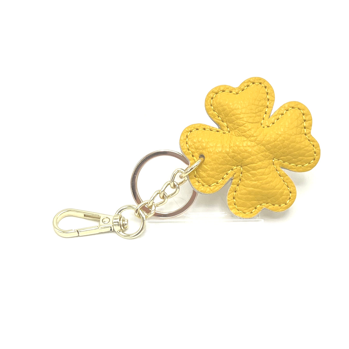 Genuine leather key chain, Lucky leaf, art. PO04