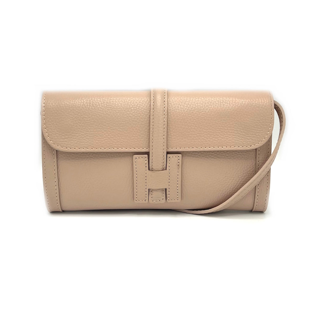 Pochette in pelle laminata, Made in Italy, art. 112532LA