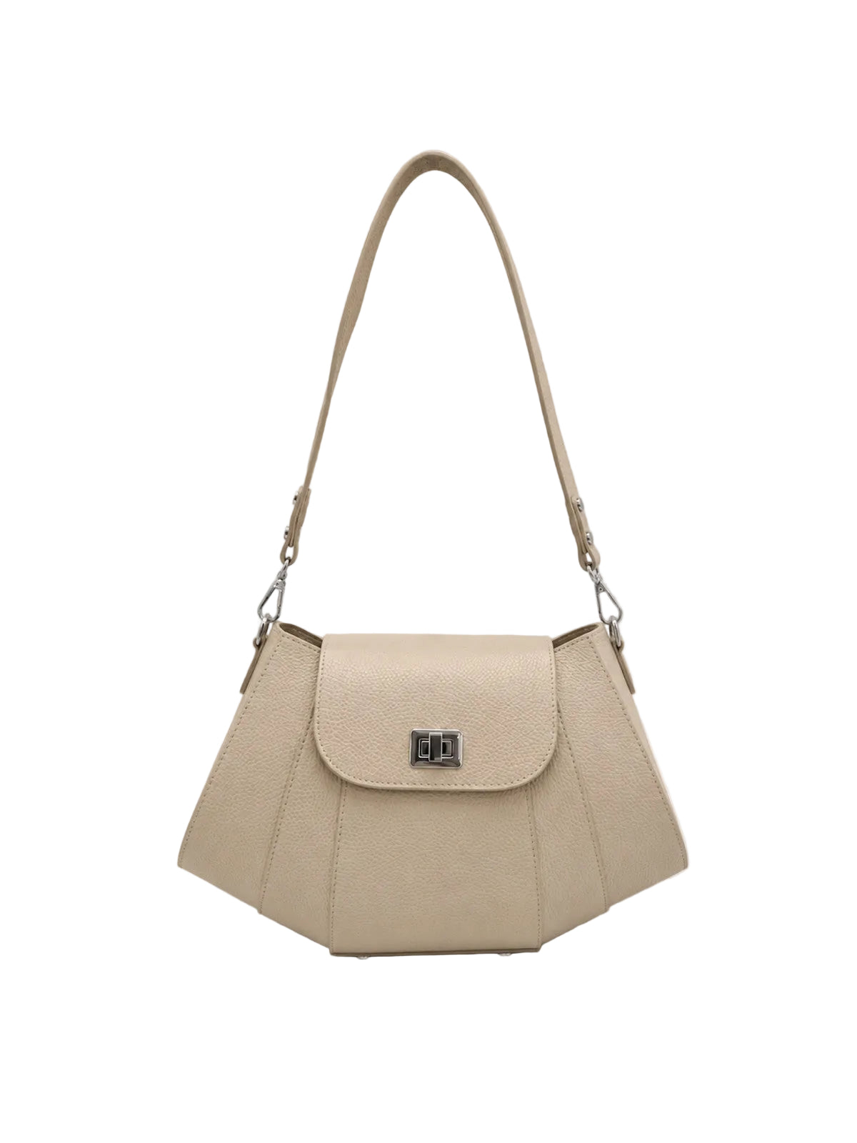Women’s Genuine Leather Shoulder Bag with Detachable Strap, Made in Italy, art. 112793