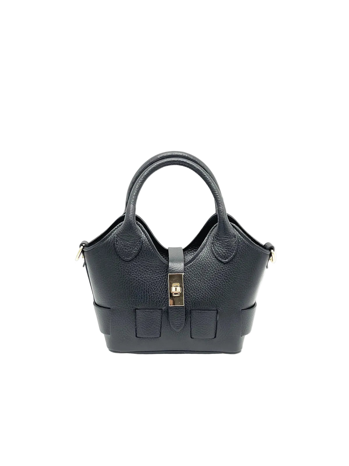 Borsa a tracolla in vera pelle, Misura piccola, Made in Italy, art. 112600