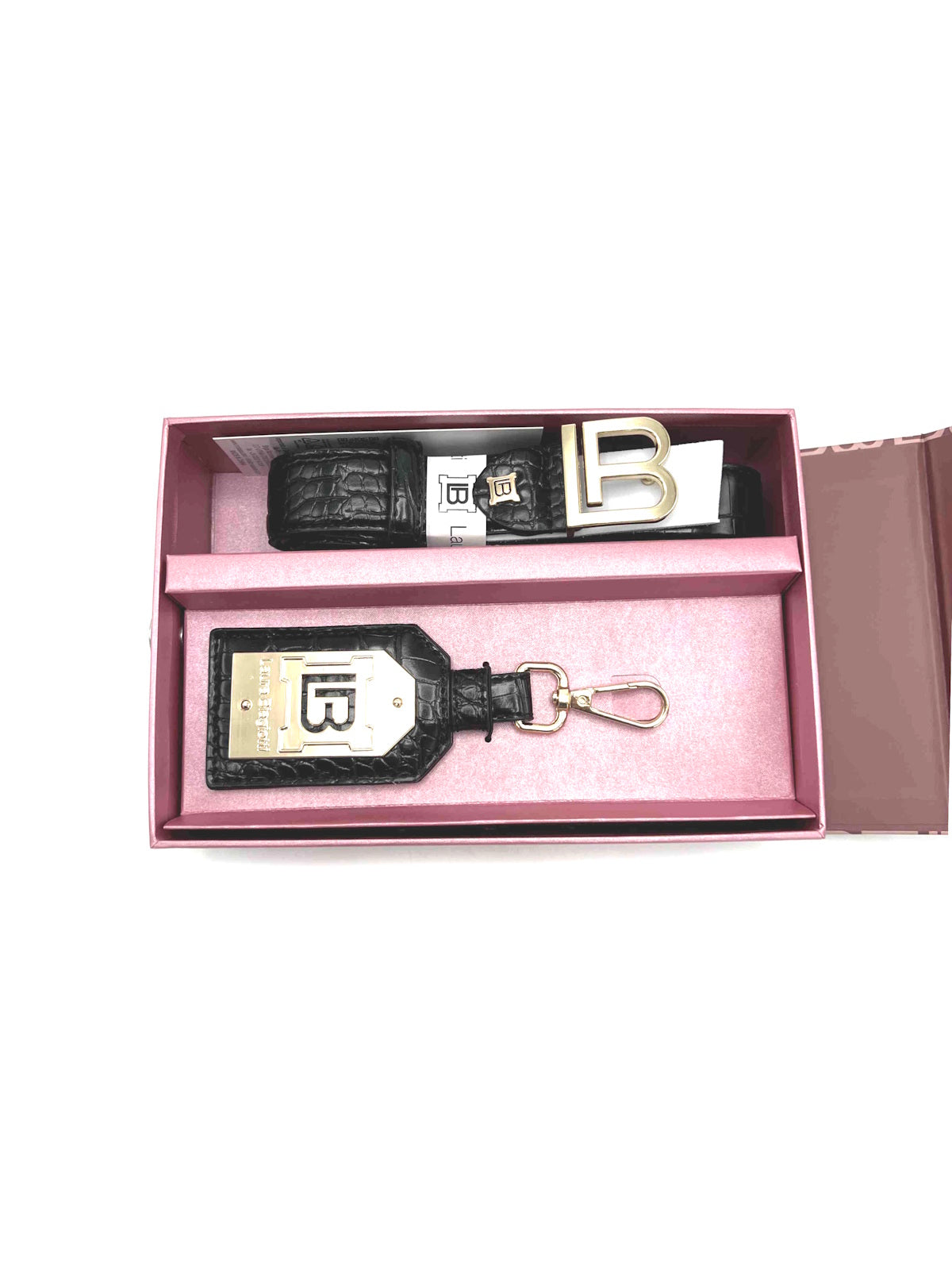 Valentine's Day Gift | Women's Eco Leather Belt & Keychain Set, art. CLB25W-041