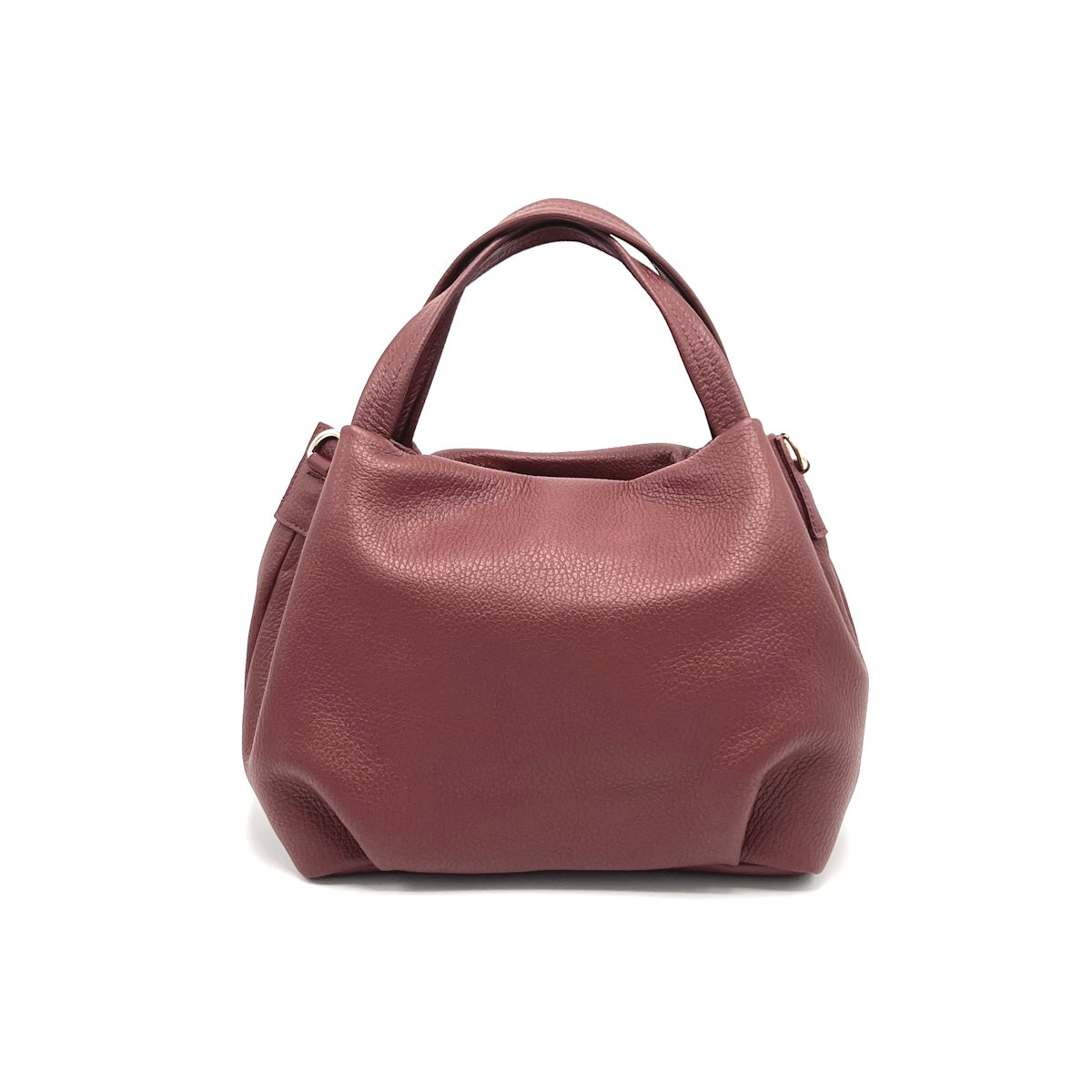 Genuine leather handbag with crossbody strap, Made in Italy, art. 112657