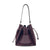 Suede leather bucket bag with crossbody strap, Made in Italy, art. 112659