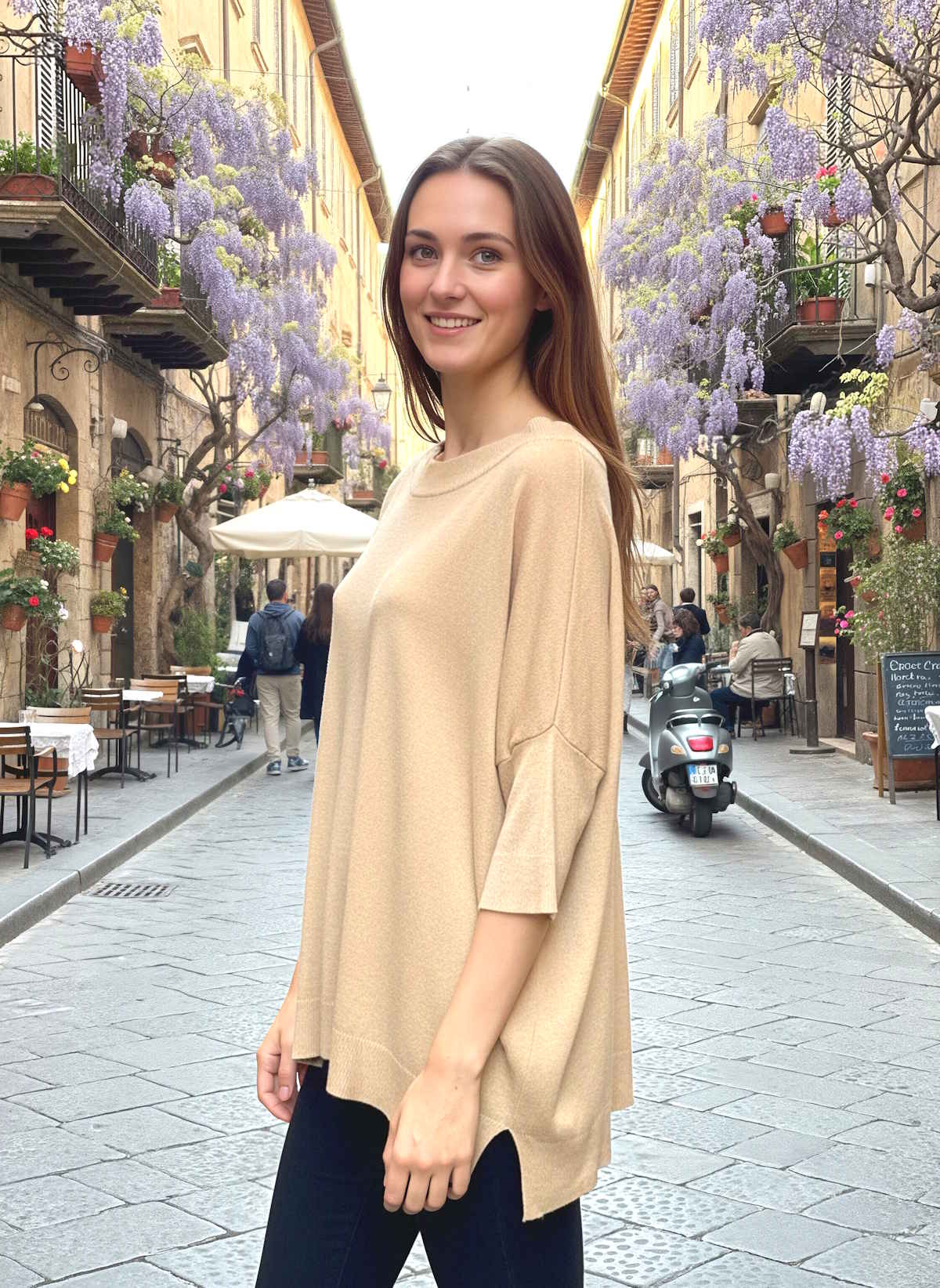 Spring/Summer, Modal Blend Relaxed Fit Knit, Made in Italy, art. 12745