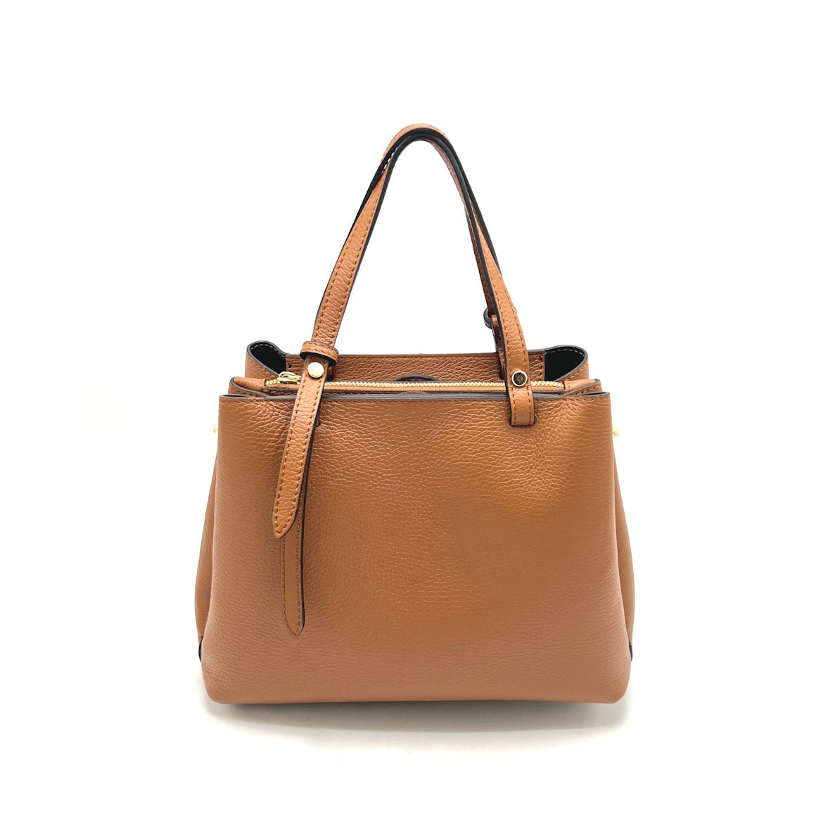 Genuine leather handbag with crossbody strap, Made in Italy, art. 112662
