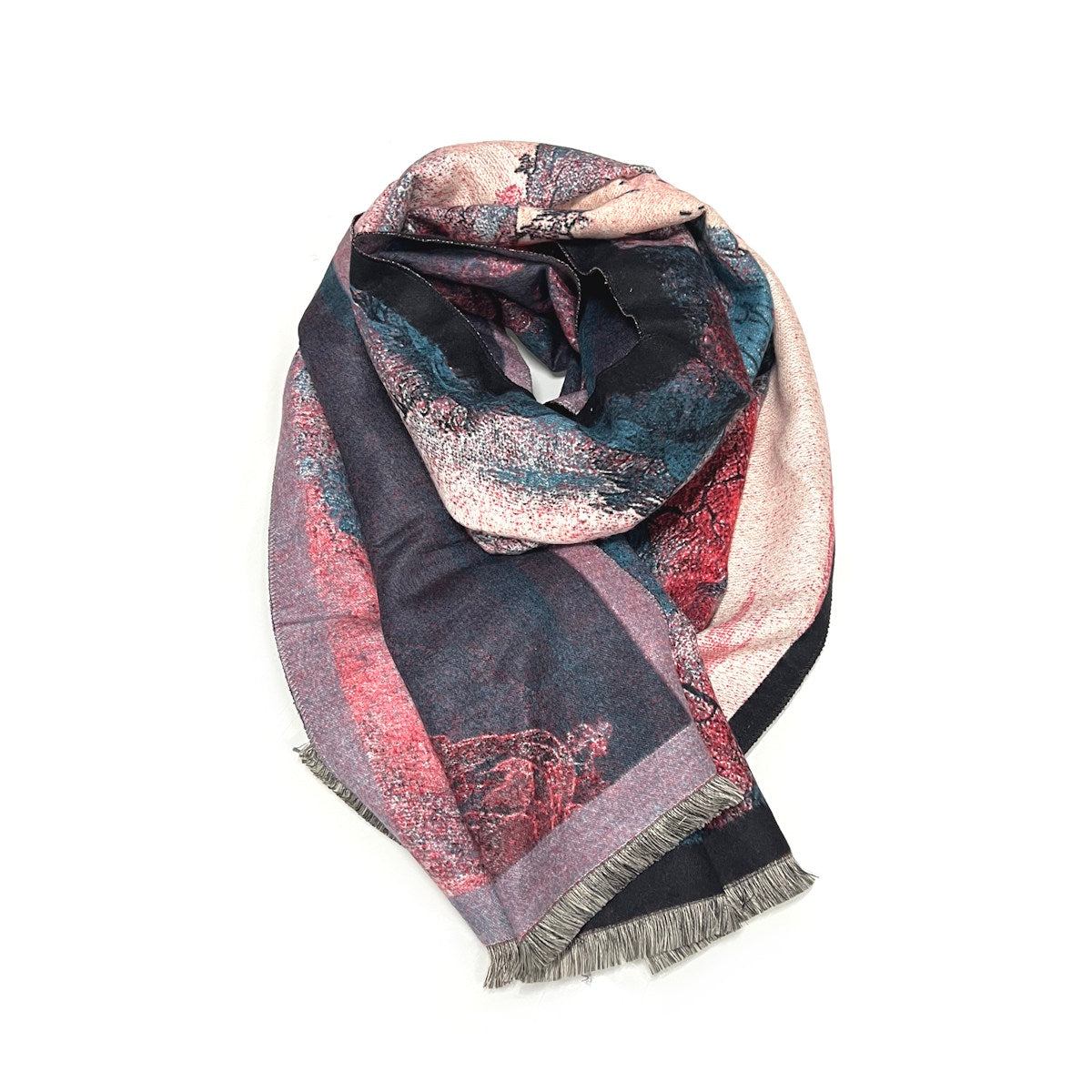 Cashmere Touch Double Face Scarf with Gift Bag – Coveri Collection Winter Fashion Accessory, 253116