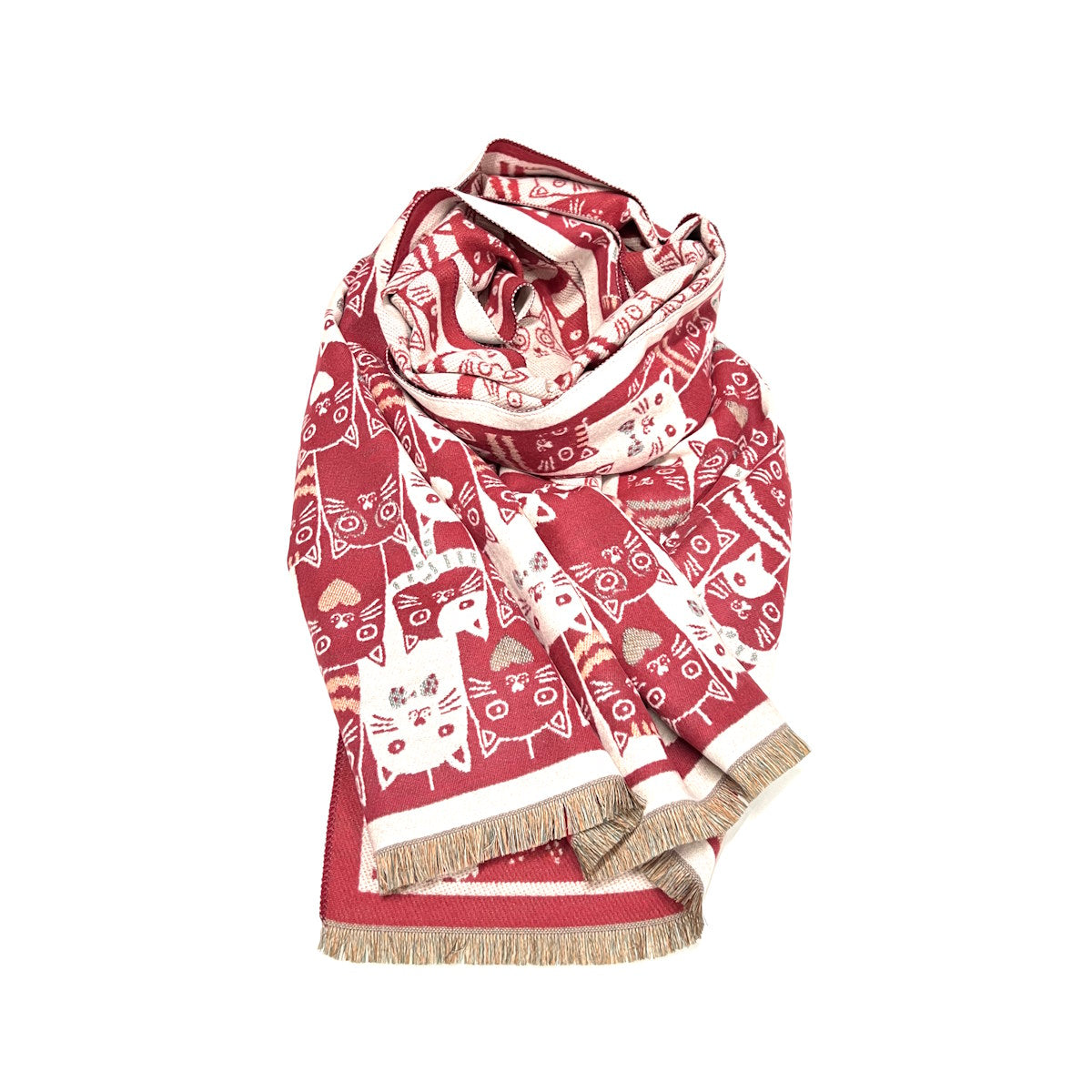 Cashmere Touch Double Face Scarf with Gift Bag – Coveri Collection Winter Fashion Accessory, 253008