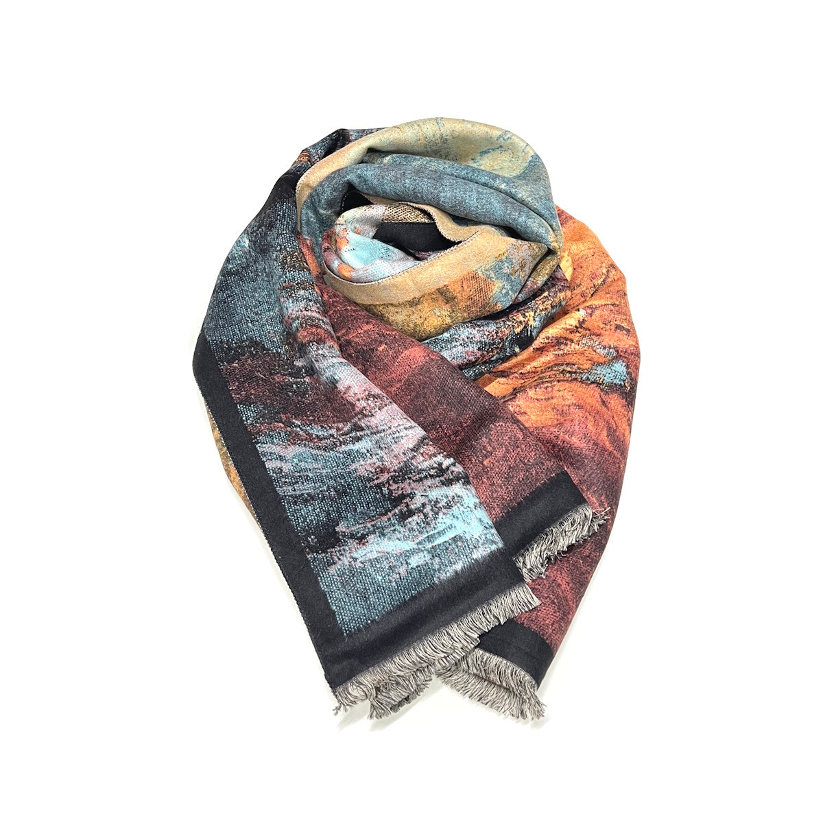 Cashmere Touch Double Face Scarf with Gift Bag – Coveri Collection Winter Fashion Accessory, 253116