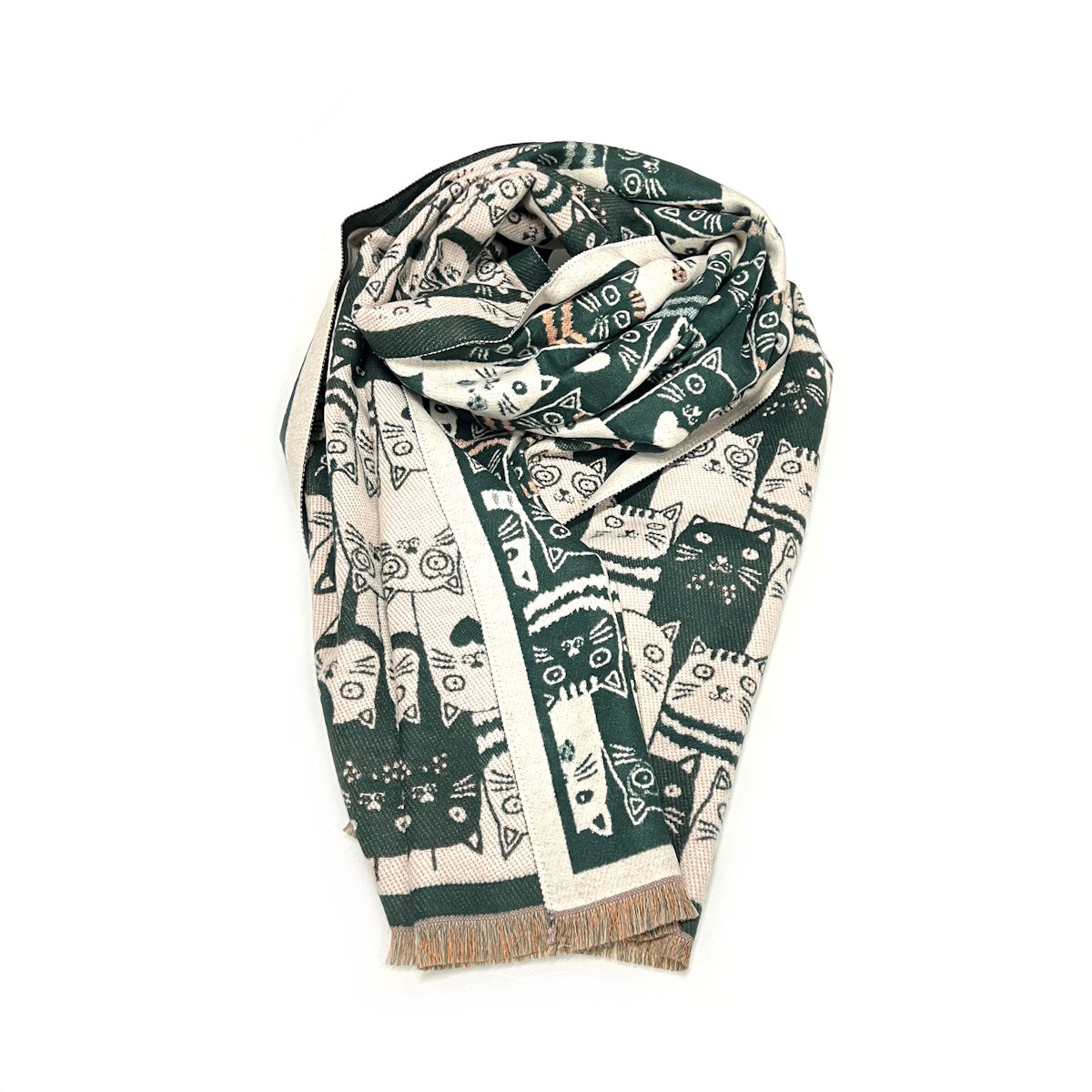 Cashmere Touch Double Face Scarf with Gift Bag – Coveri Collection Winter Fashion Accessory, 253008