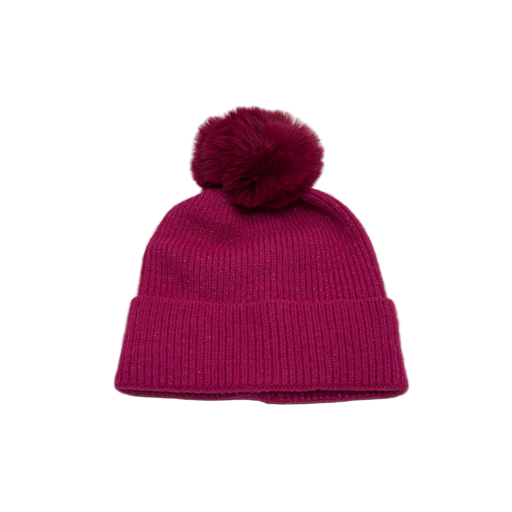 Women's knitted beanie with gift bag, Coveri Collection, art. 253423