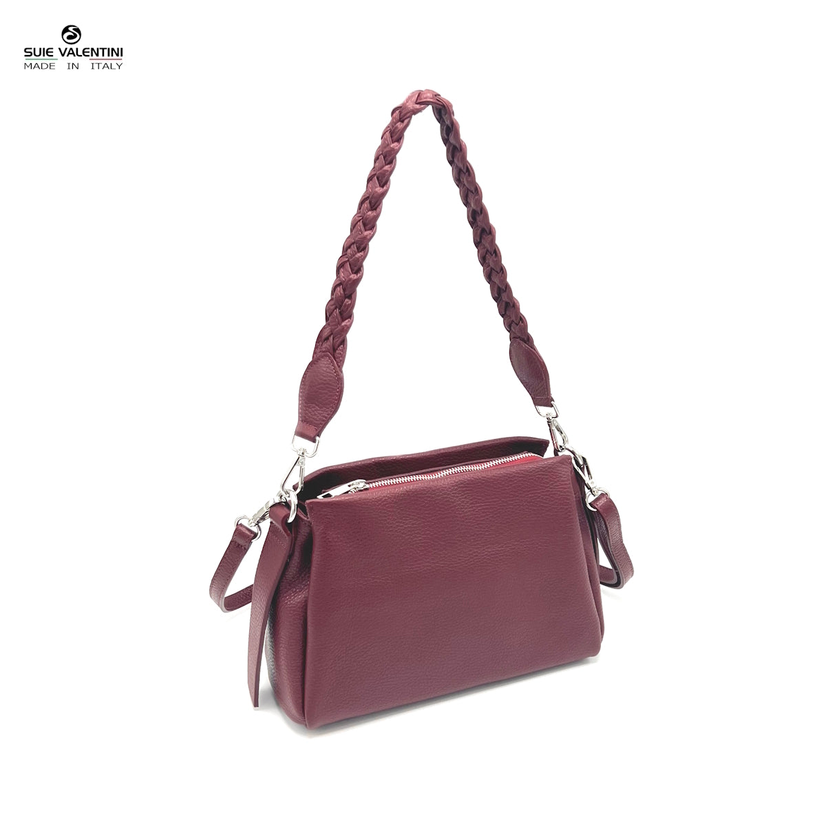 Genuine leather shoulder bag, Made in Italy, art. 112621