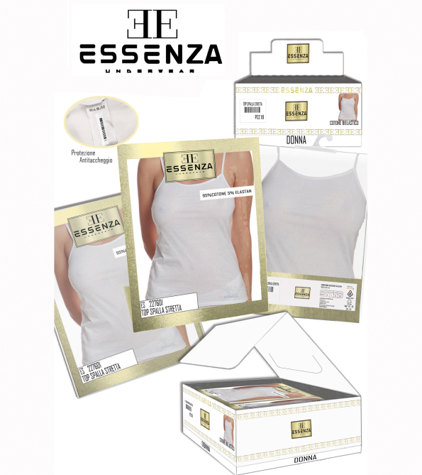 Set 6 pz Canotta donna, Essenza Underwear, art. ES3552