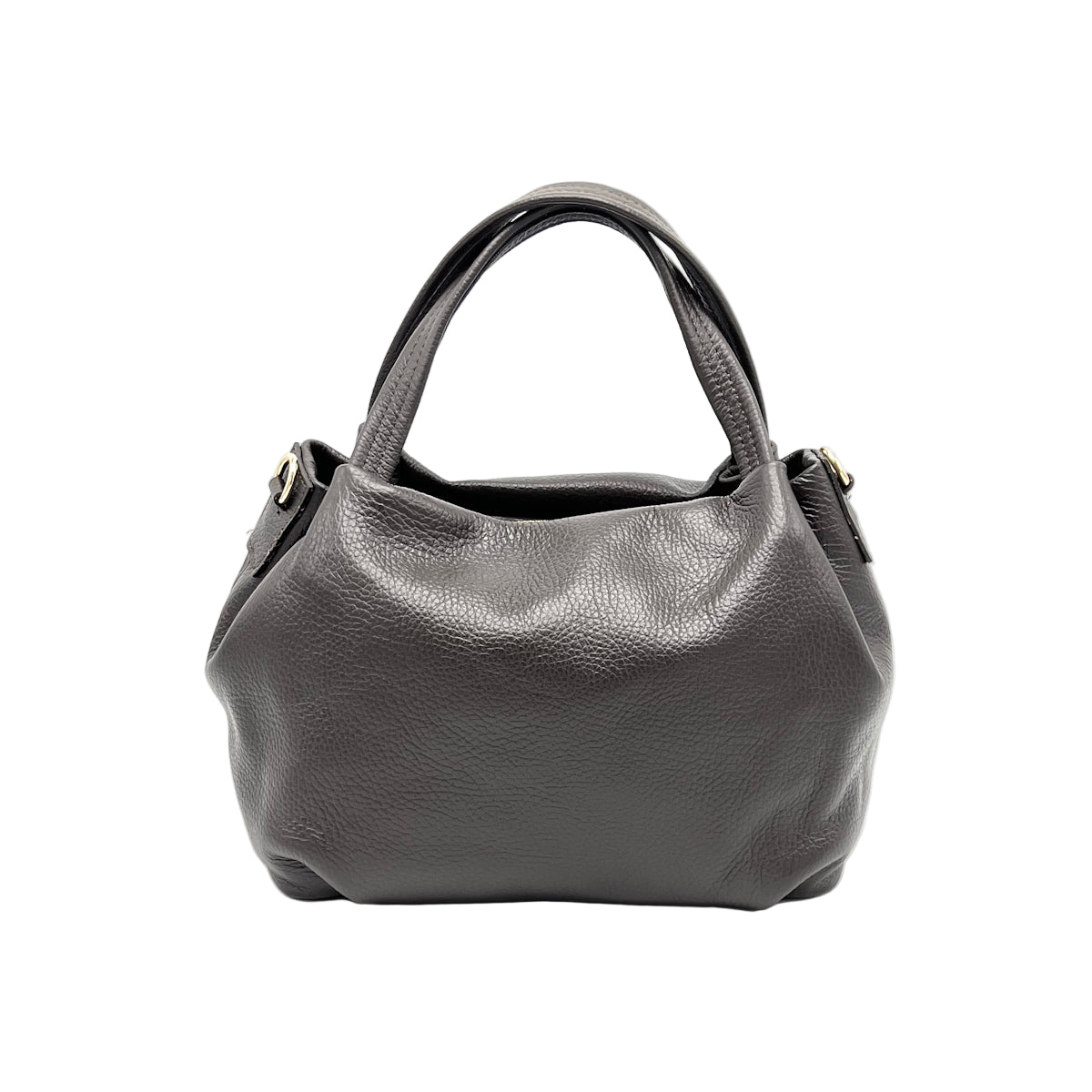 Genuine leather handbag with crossbody strap, Made in Italy, art. 112657