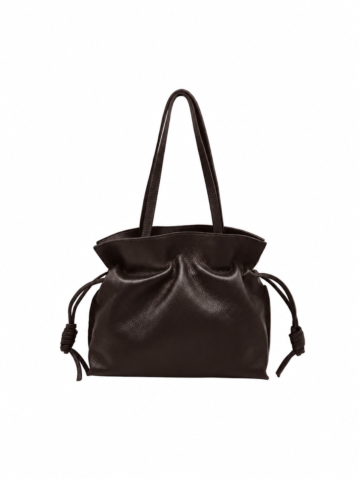 Genuine Leather Drawstring Pouch – Hand Carry & Crossbody Bag, Made in Italy, art. 112790