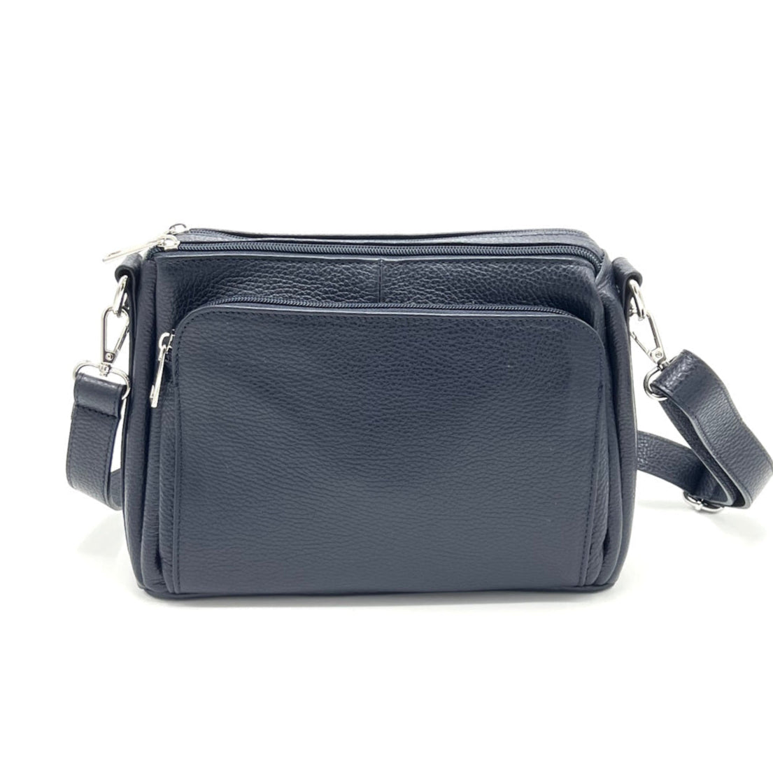 Genuine leather shoulder bag, Made in Italy, art. 112650