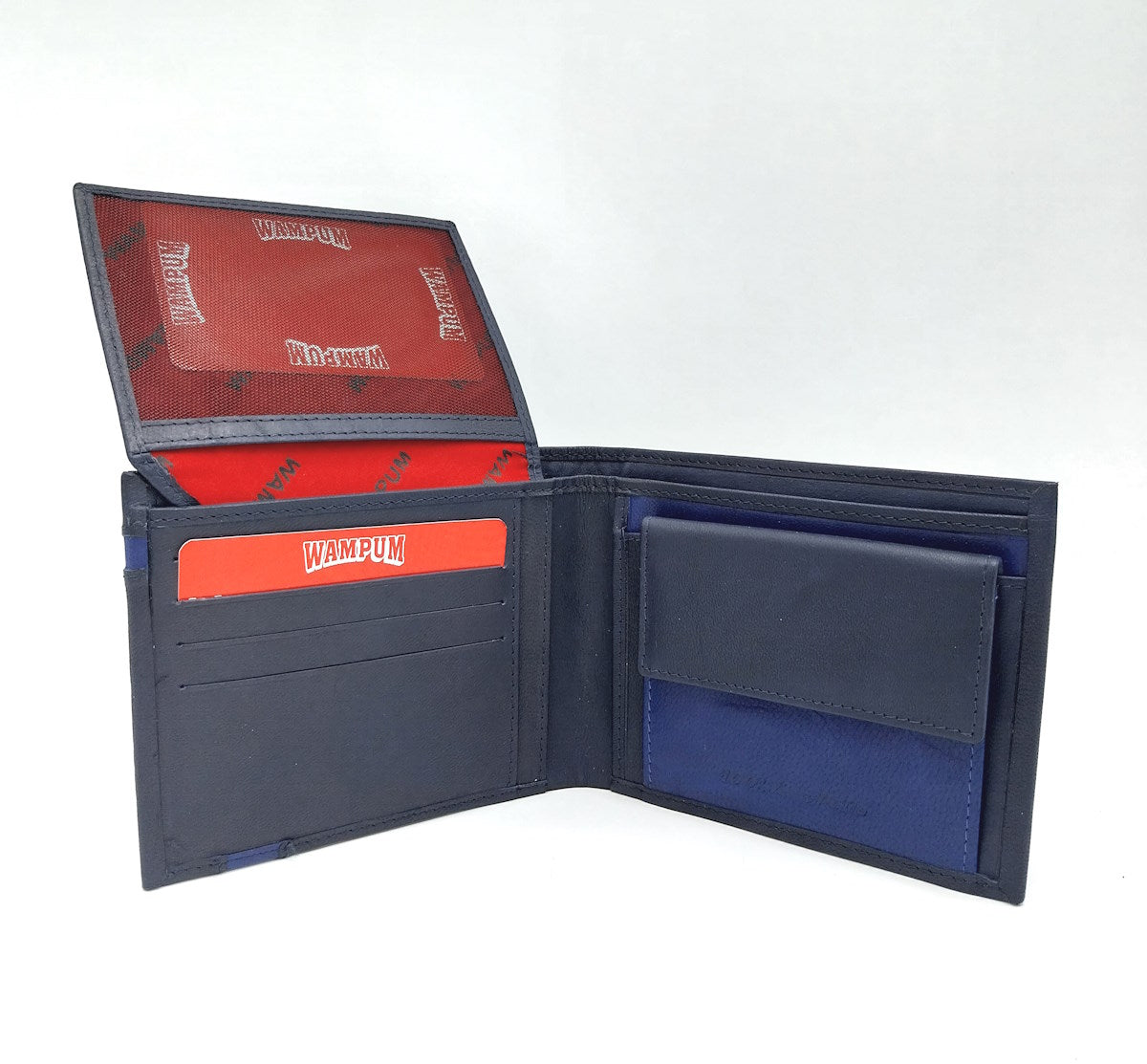 Portafoglio in vera pelle, Wampum, art. pdk399-1