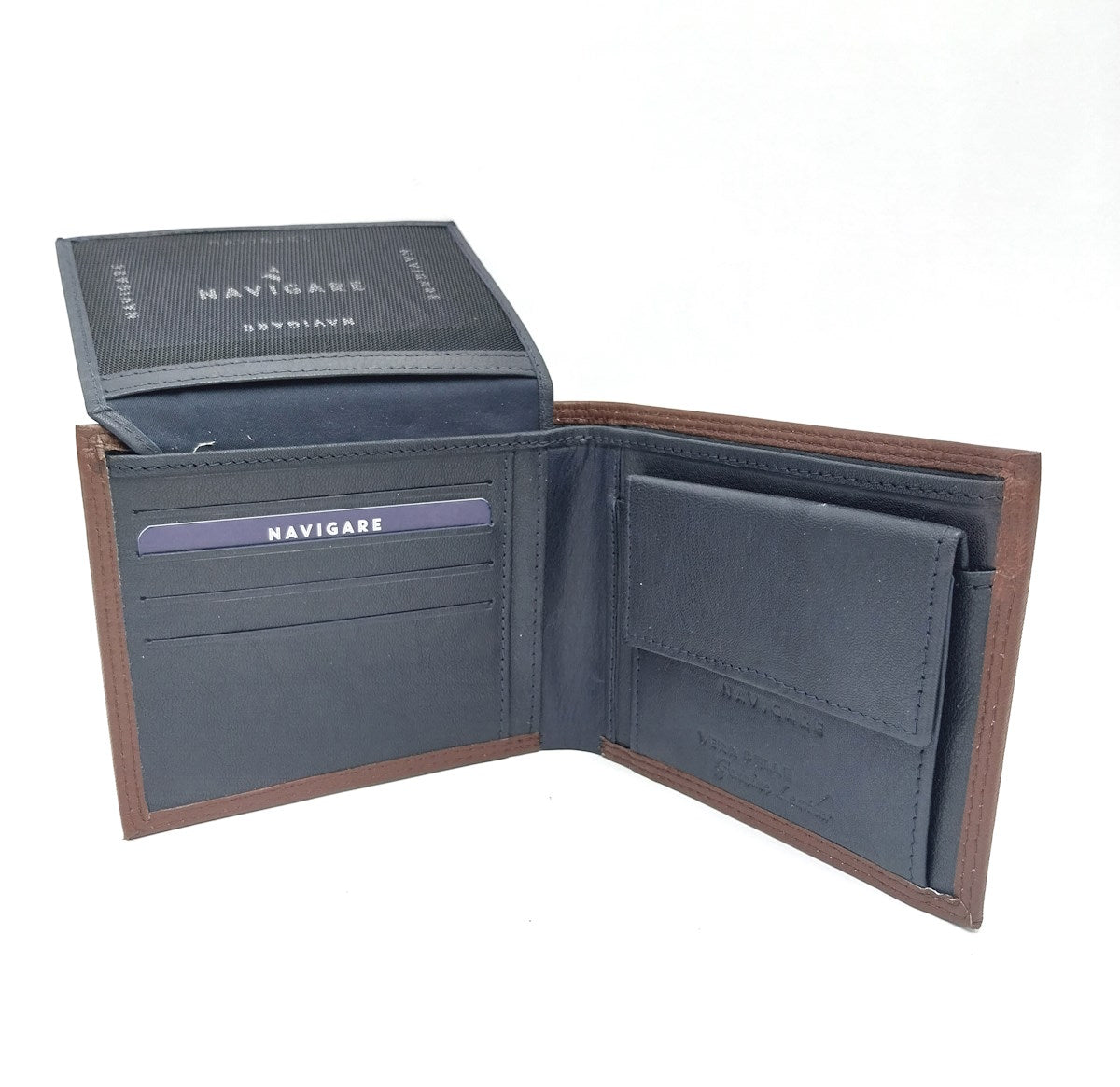 Portafoglio in vera pelle, Navigare, art. pf748-1