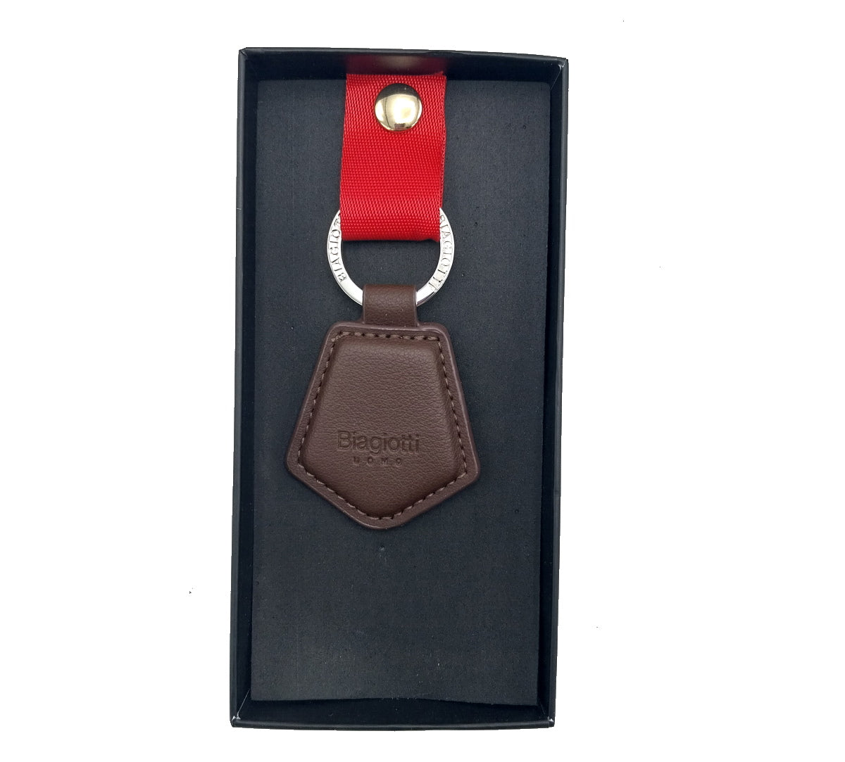 Eco leather key holder, brand Laura Biagiotti, for men, art. LB22S-020