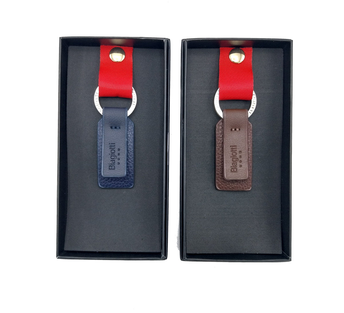 Eco leather key holder, brand Laura Biagiotti, for men, art. LB22S-021