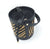 Leather and calf hair bucket bag, Made in Italy, small, art. 112505