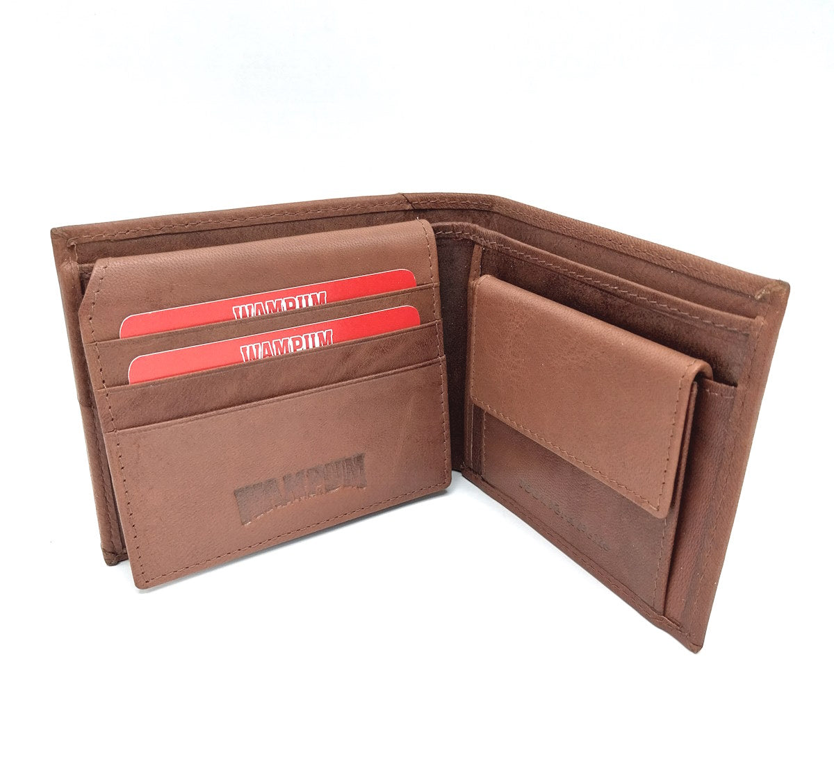 Portafoglio in vera pelle, Wampum, art. pdk398-9