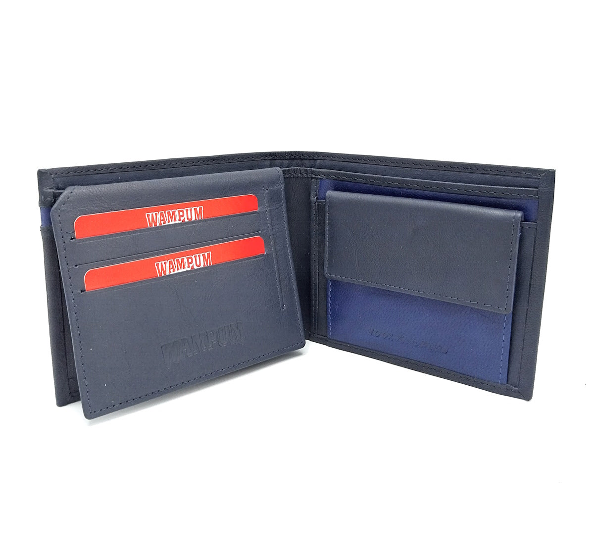 Portafoglio in vera pelle, Wampum, art. pdk399-1