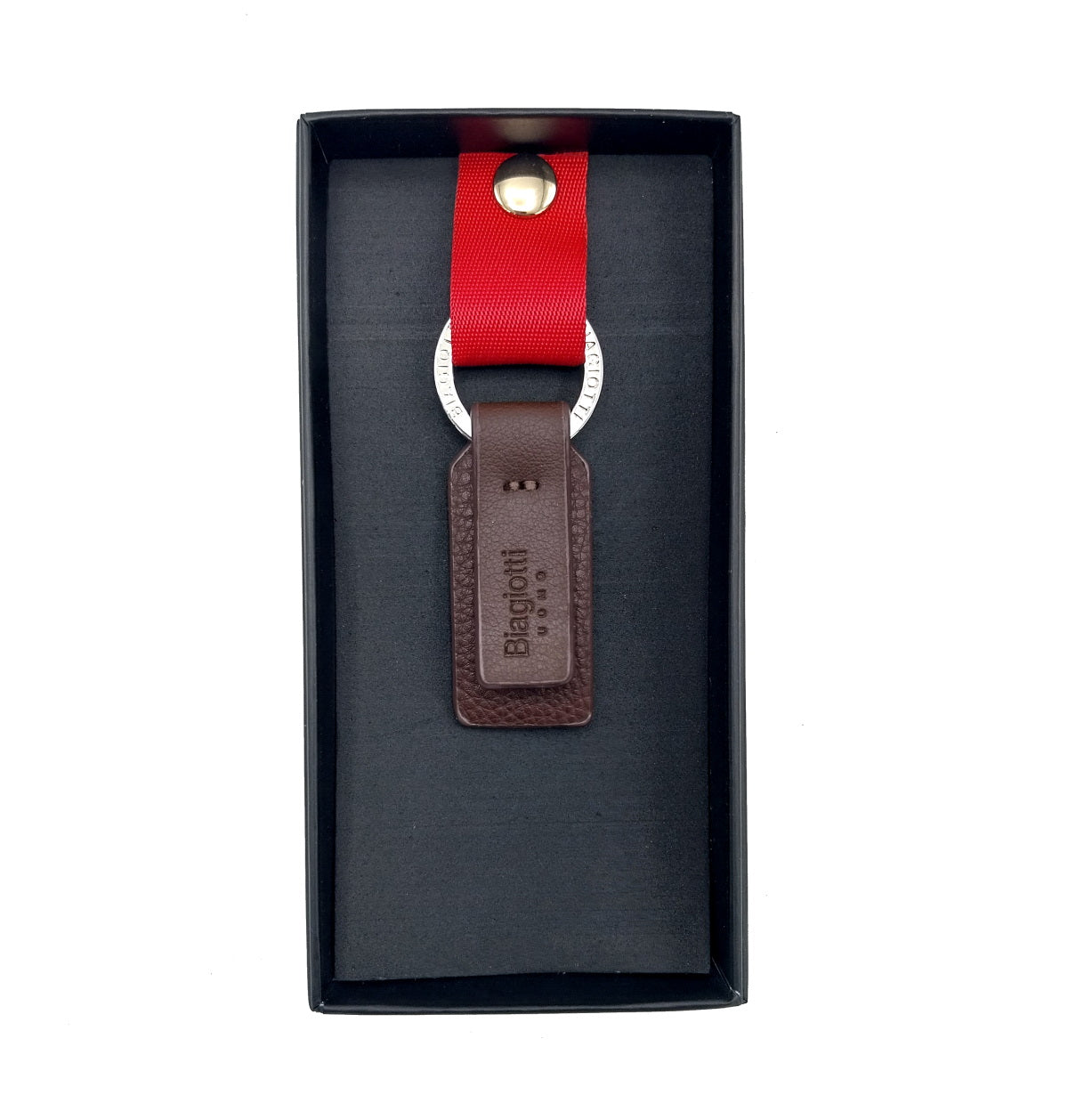 Eco leather key holder, brand Laura Biagiotti, for men, art. LB22S-021