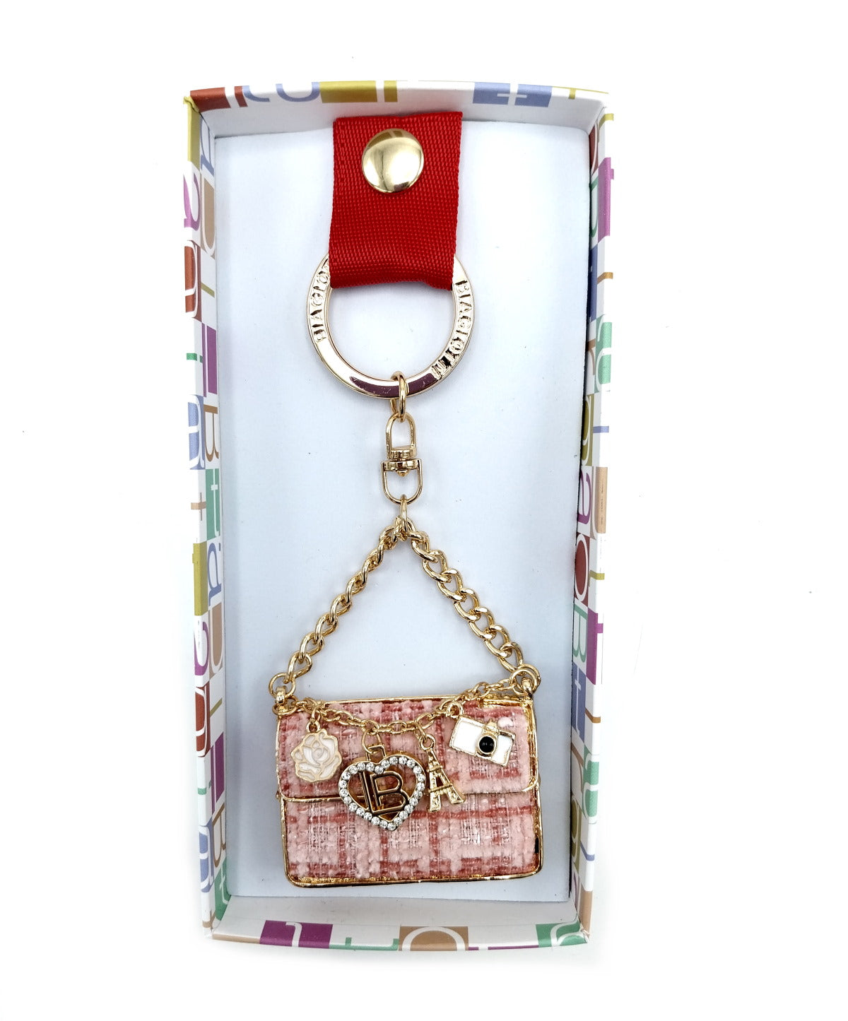 Eco leather key holder, brand Laura Biagiotti, art. LB24S-010