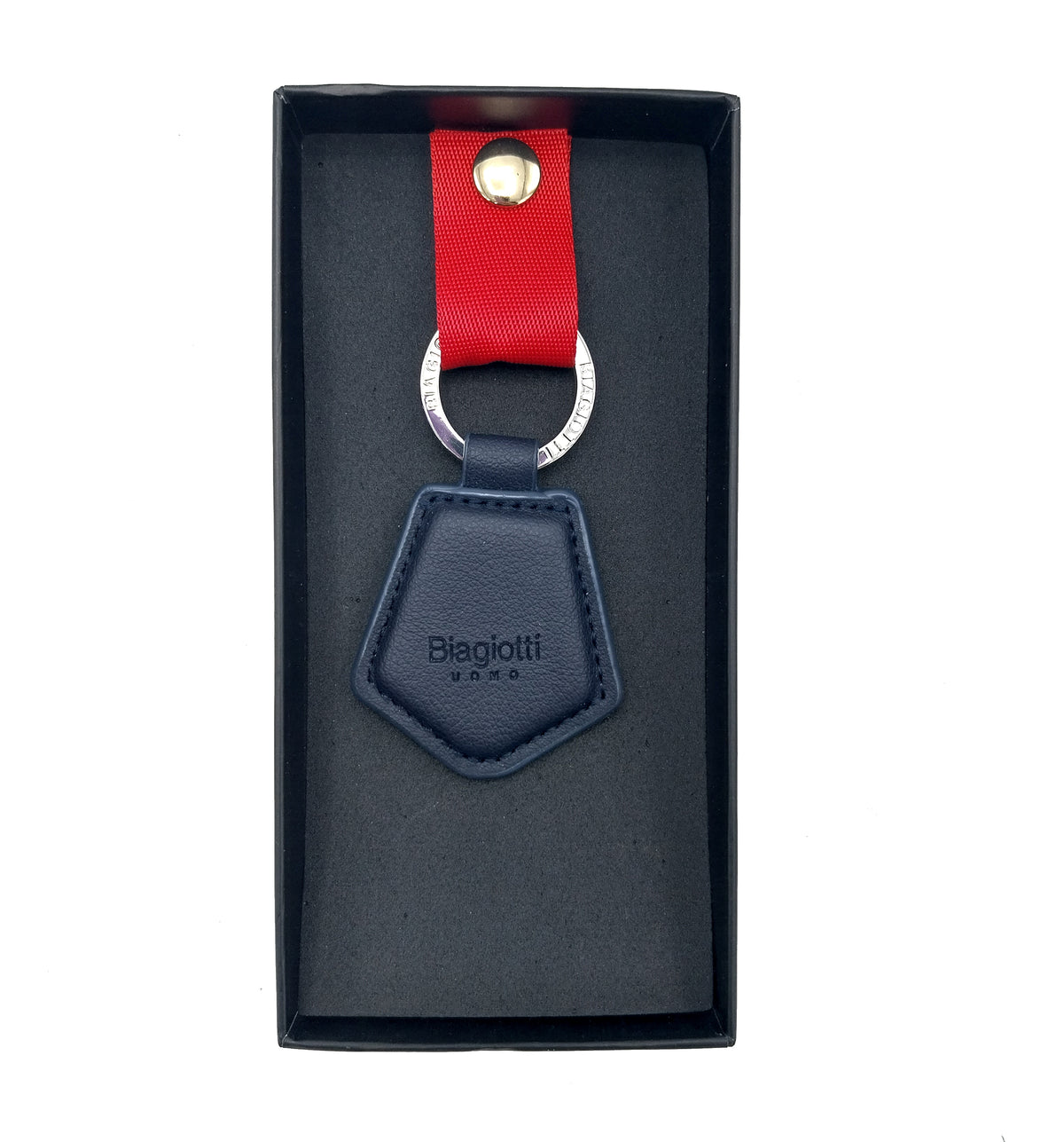 Eco leather key holder, brand Laura Biagiotti, for men, art. LB22S-020