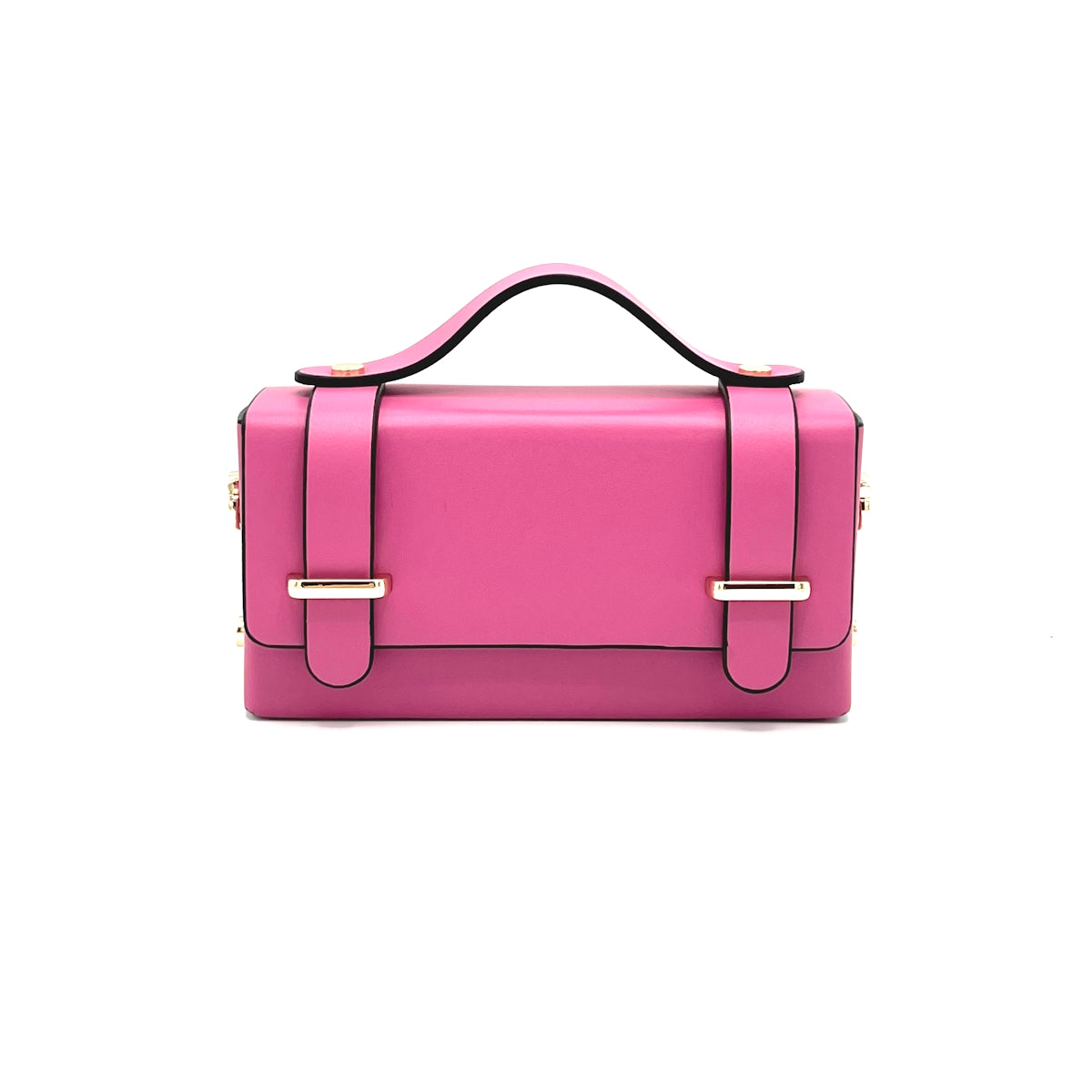 Genuine leather mini clutch bag with chain, Made in Italy, art. 112591